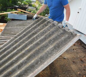 Old Asbestos Cement Roof Removal