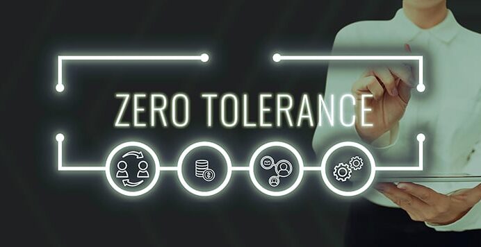 Zero Tolerance Sign